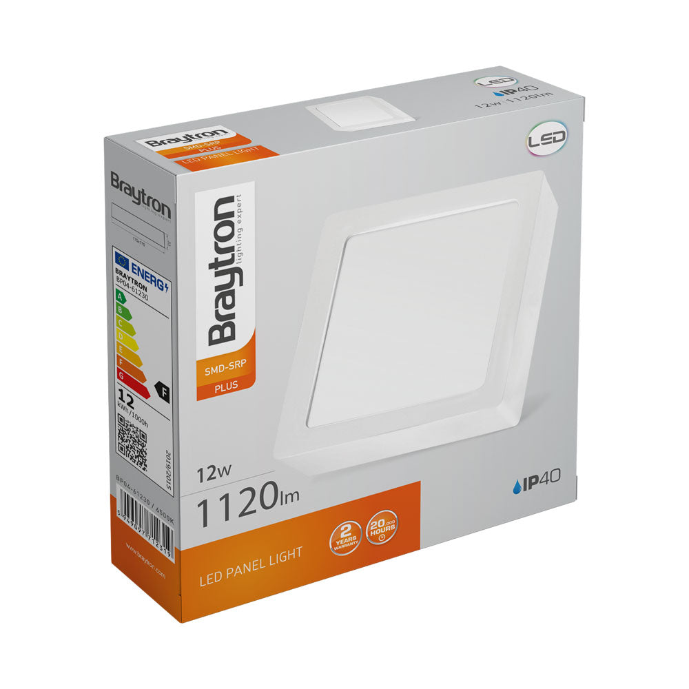 BRY-SMD-SRP-12W-KVADRATNI-BELI-6500K-NADGRADNI LED PANEL