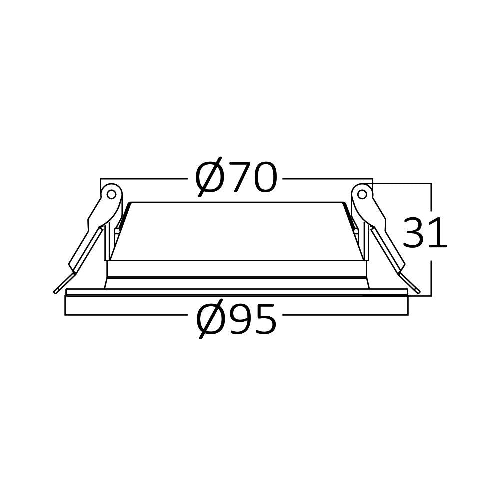 BRY-BASIC-6W-3INC-BELA-4000K-LED SPOT SVETILJKA-DAUNLAJTER