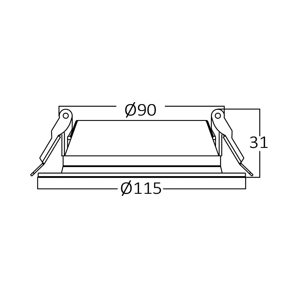 BRY-BASIC-10W-4INC-BELA-4000K-LED SPOT SVETILJKA-DAUNLAJTER