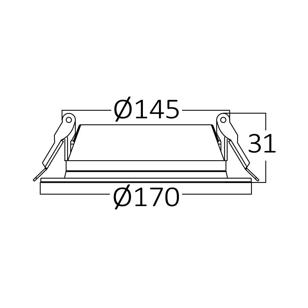 BRY-BASIC-15W-6INC-BELA-4000K-LED SPOT SVETILJKA-DAUNLAJTER