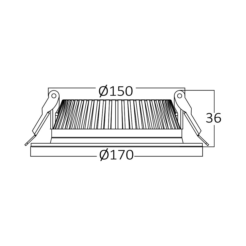 BRY-FATON-18W-CRNA-6500K-LED DAUNLAJTER