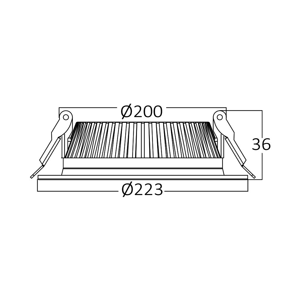 BRY-FATON-32W-CRNA-4000K-LED DAUNLAJTER