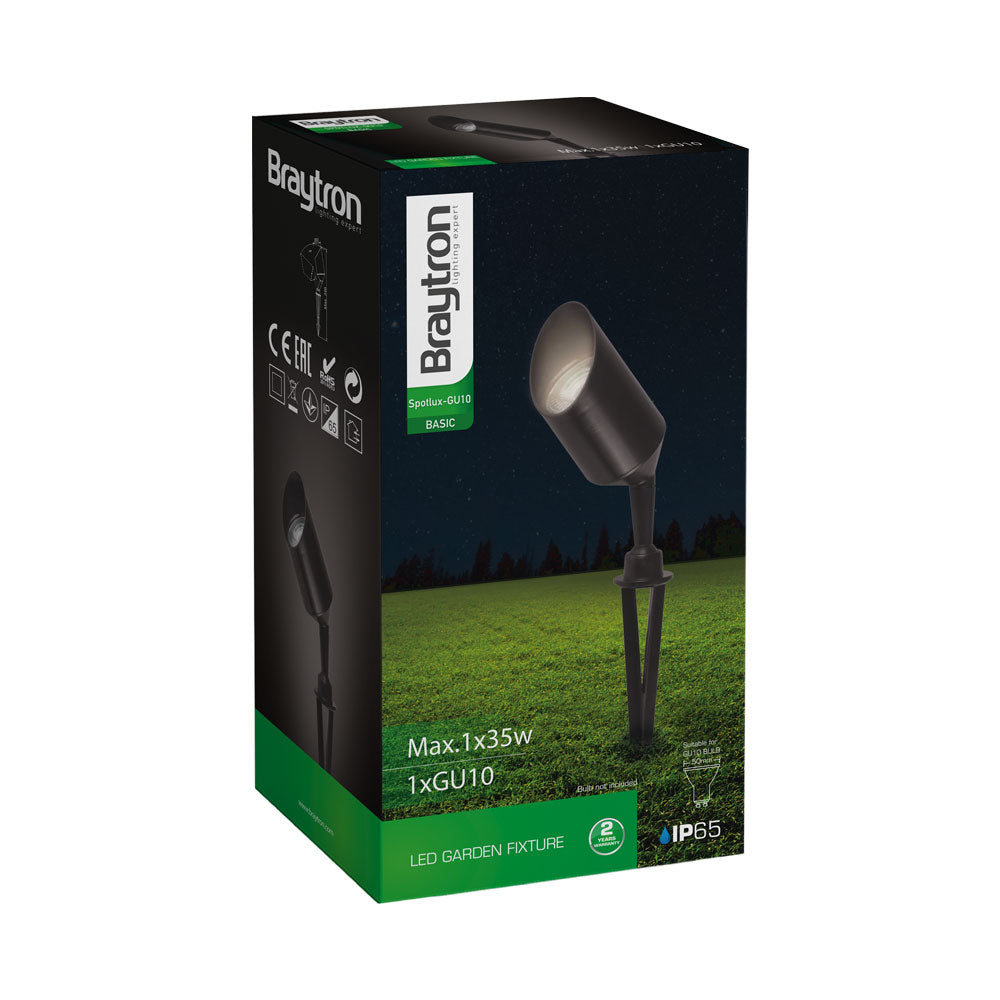 BRY-SPOTLUX-GU10-GRY-PLASTICNA-IP65-UBODNA BAŠTENSKA SVETILJKA