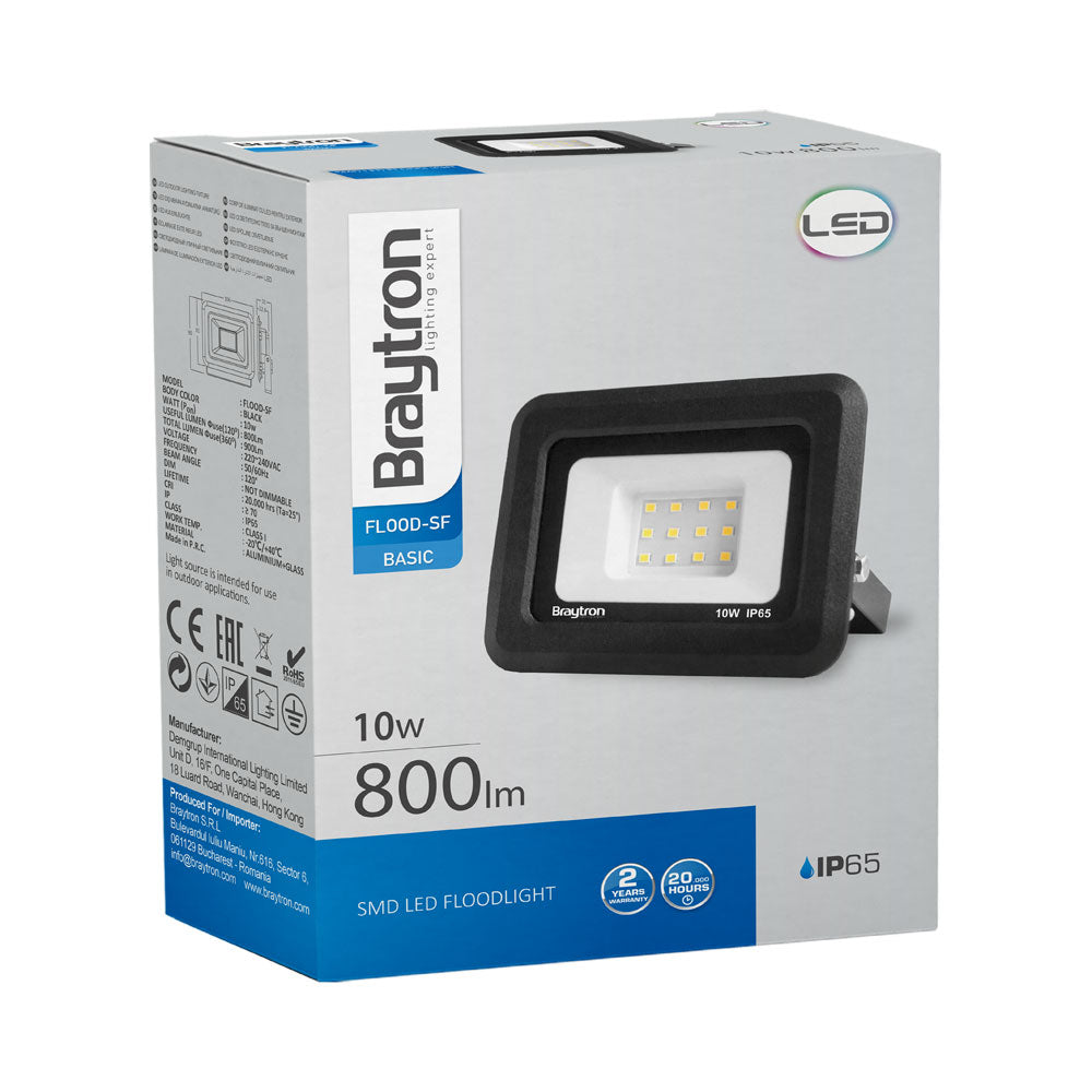 BRY-FLOOD-SF-10W-BLC-4000K-IP65-LED REFLEKTOR