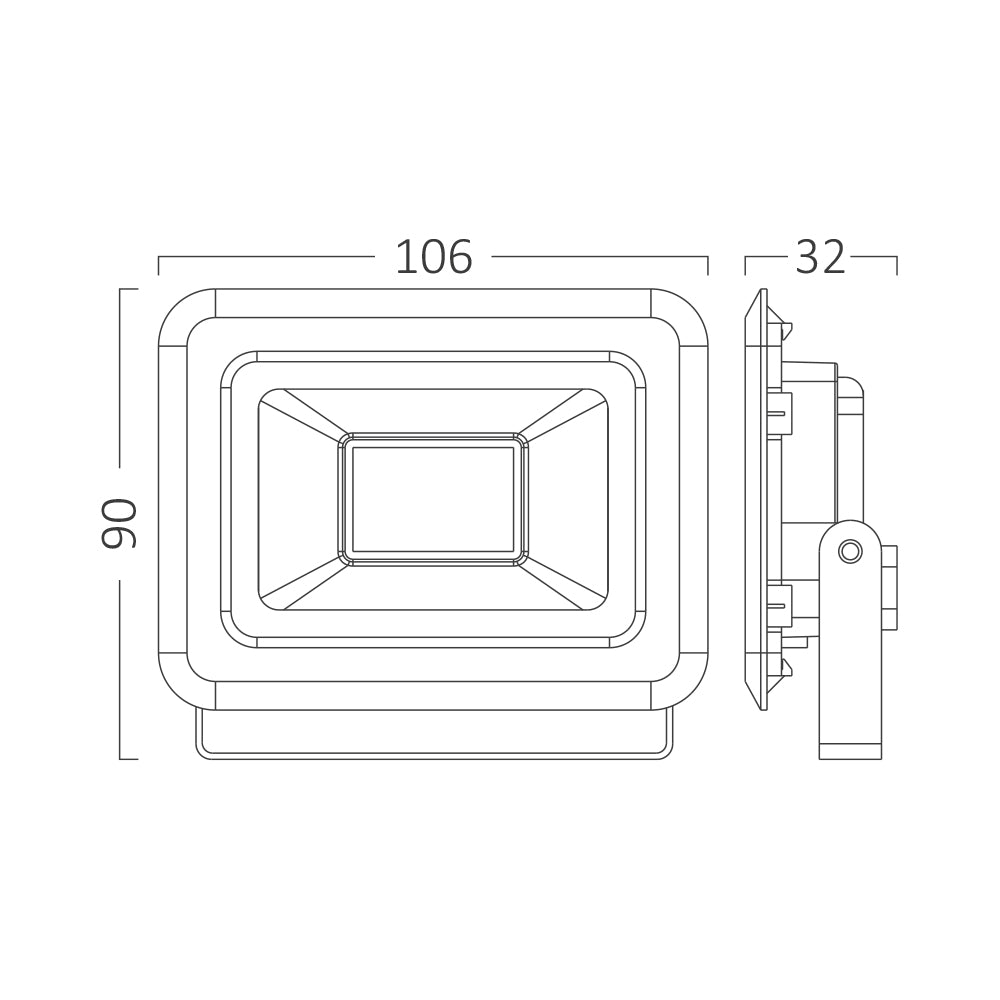 BRY-FLOOD-SF-10W-BLC-4000K-IP65-LED REFLEKTOR