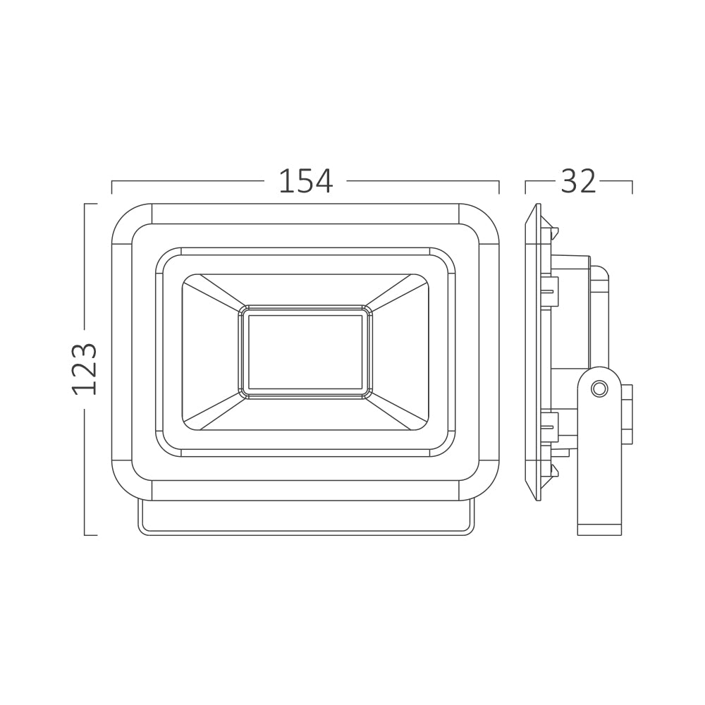BRY-FLOOD-SF-30W-BLC-4000K-IP65-LED REFLEKTOR