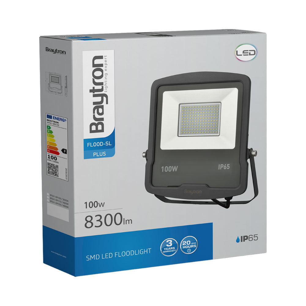 BRY-FLOOD-SL-100W-GRY-4000K-IP65-LED REFLEKTOR