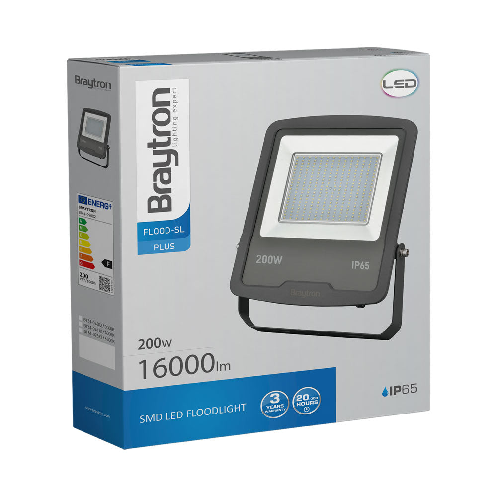 BRY-FLOOD-SL-200W-GRY-6500K-IP65-LED REFLEKTOR