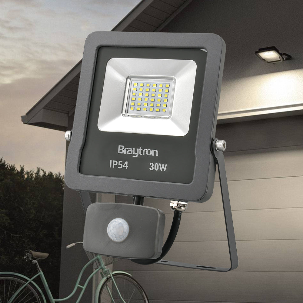 BRY-FLOOD-SL-30W-GRY-3000K-IP65-LED REFLEKTOR SA SENZOROM