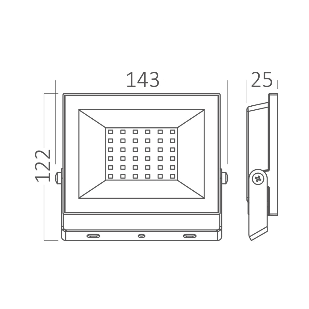 BRY-FLOOD-CF-30W-CRNA-6500K-IP65-LED REFLEKTOR