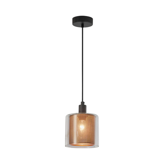 BRY-S008R-1H-1xE14-SILVER-DEKORATIVNA VISILICA
