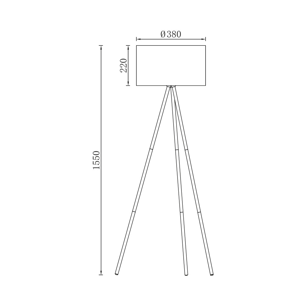 BRY-F003T-1H-1xE27-BEZ-PODNA LAMPA