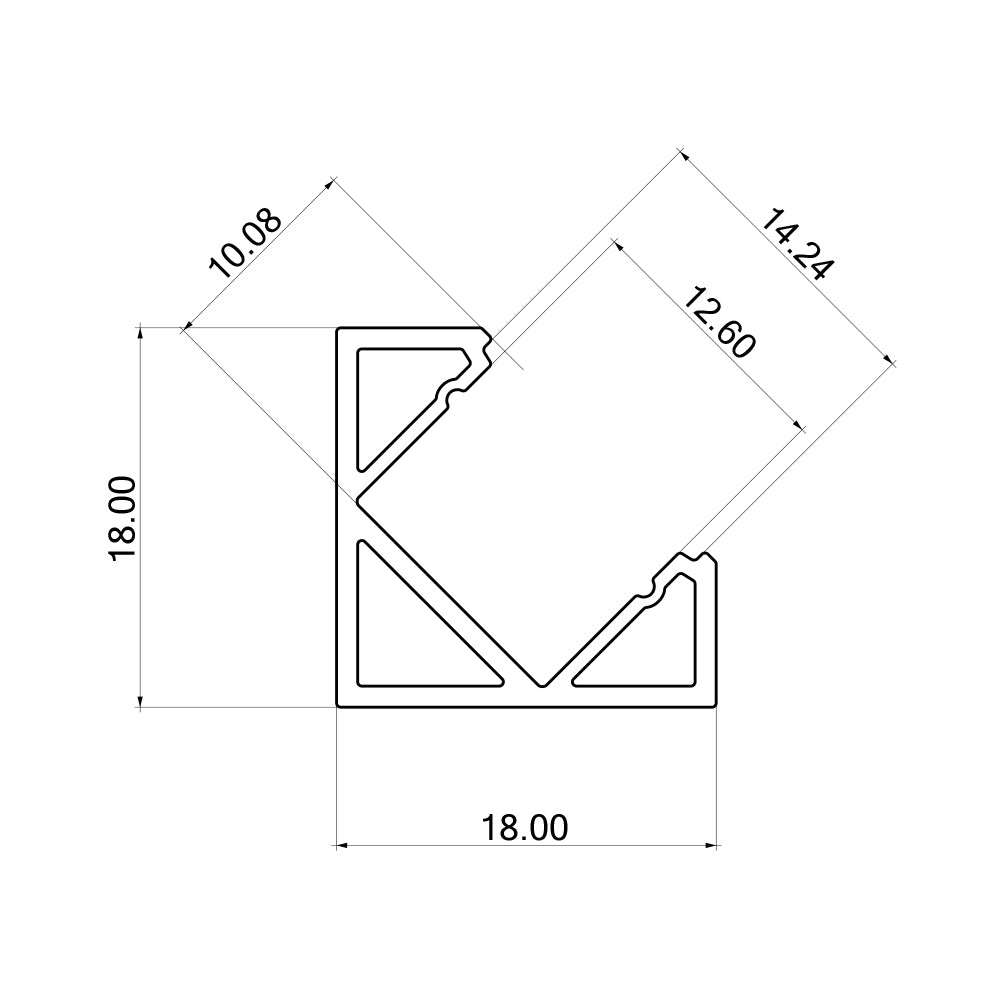 BRY-CR1818-2MT-SIVI-UGAONI-ALUMINIJUMSKI PROFIL