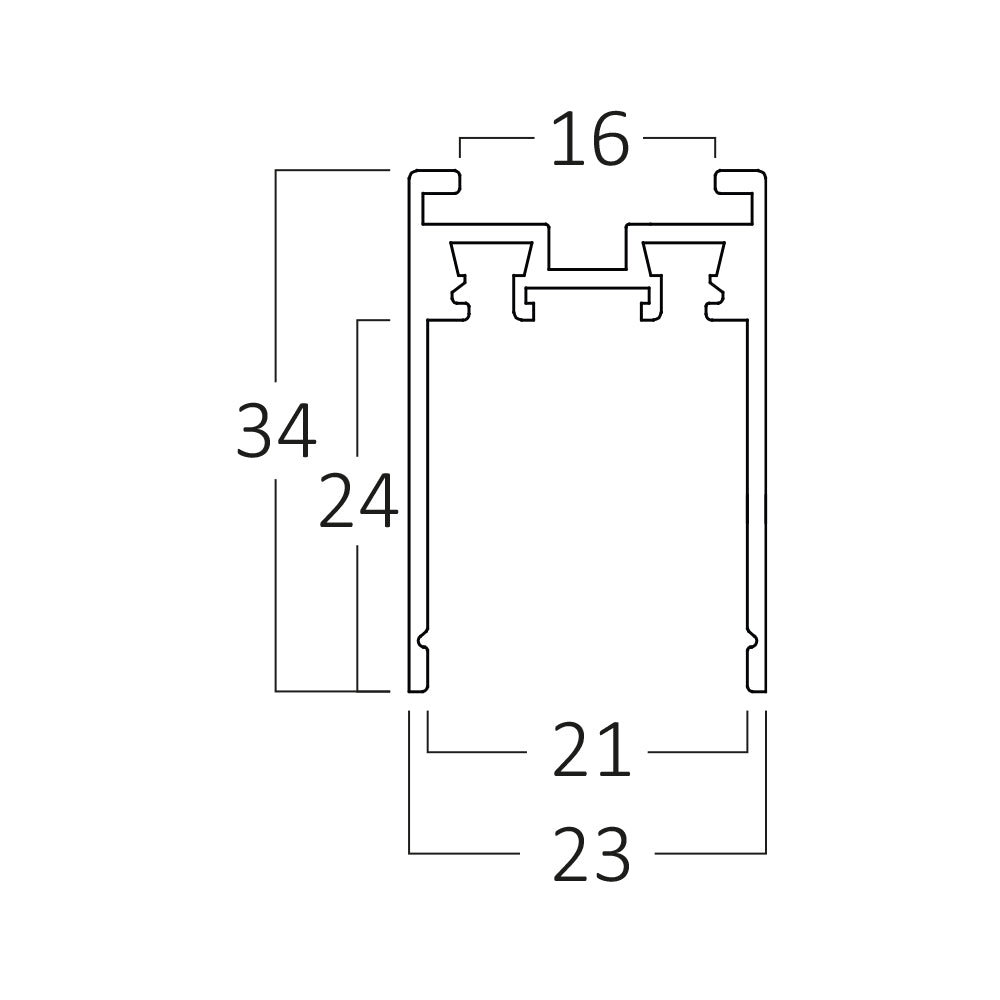 BRY-M06-SR03-2M-48VDC-CRNA-SLIM-NADGRADNA MAGNETNA ŠINA