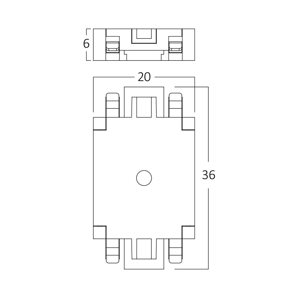 BRY-M05-SR02-48VDC-CRNI-SLIM-MAGNETNI RAVNI KONEKTOR