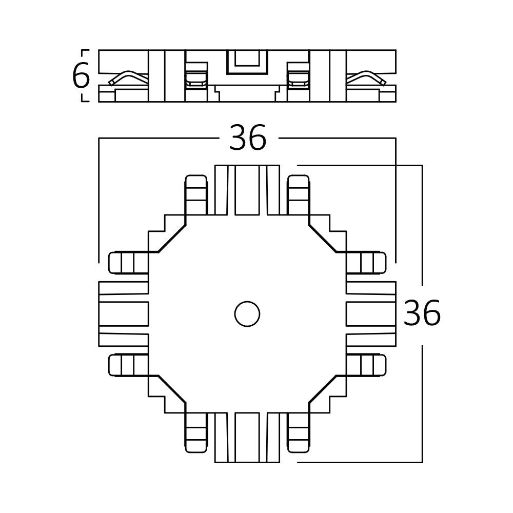 BRY-M05-SR02-48VDC-CRNI-SLIM-MAGNETNI-KRST- KONEKTOR
