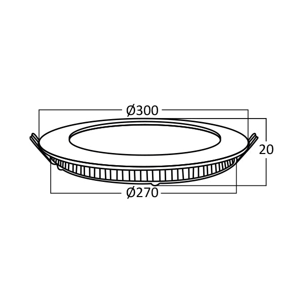 LNX-SMD-CRF-24W-10INC-BELI-4000K-UGRADNI LED PANEL