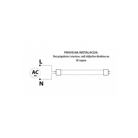 DAWN LED CEV T8 9W 6500K 900lm JEDNOSTRANA