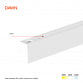 DAWN LED MODUL LT-T-020 1,2M CCT BELA