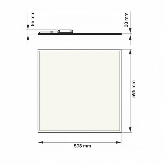 DAWN LED PANEL HN-PL6060 36W 3000/4000/6500K (4320lm) BACKLIGHT