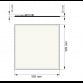 DAWN LED PANEL HN-PL6060 40W 4000K(4000lm) BACKLIGHT