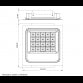 DAWN LED REFLEKTOR BR-FL100W-07K 5000K 13000lm 90° IP65