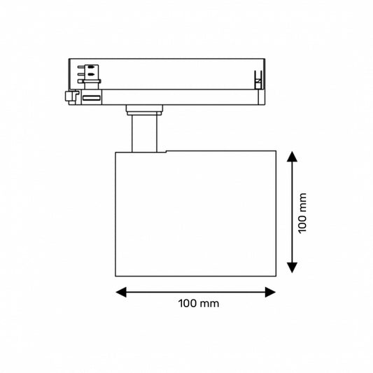 DAWN LED REF SINSKI  XS-32 32W 3000K CRNI TROFAZNI