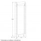 DAWN LED SVETILJKA 0230-600 STUBNA 12W 3000K IP65 CORTEN