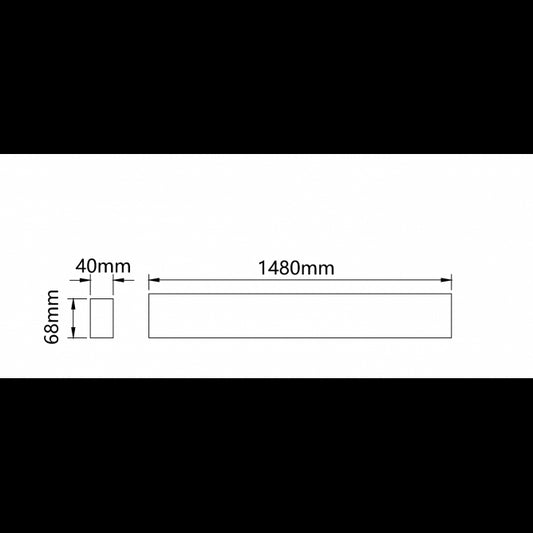 DAWN LED SVETILJKA LL40150 40/50/60W CCT BELA 1,5 met