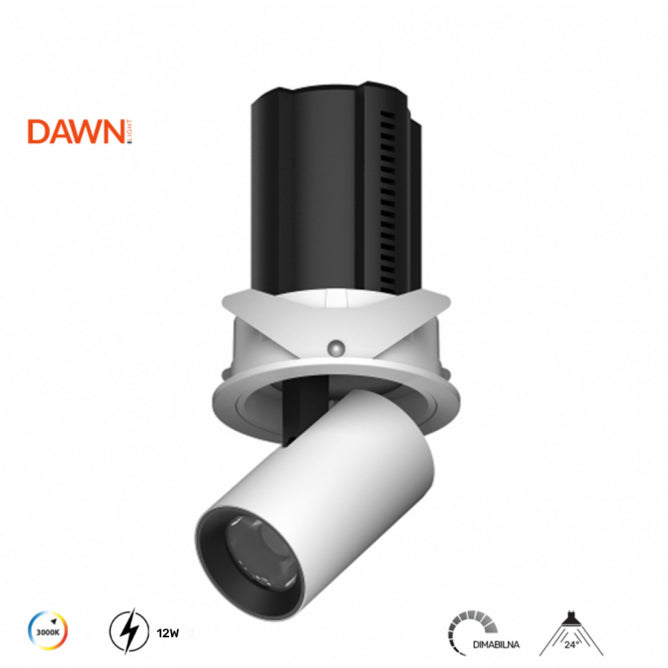 DAWN LED SVETILJKA V324 12W 3000K DIM BELA