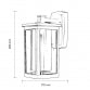 FENJER 1034 ZIDNI 1*E27 CRNI IP44