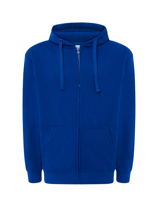 Duks s kapuljačom i zatvaračem, unisex, royal plava,