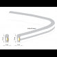 LED NEON FLEX KL-2835-120-WW 24V IP65 (50met,8.8W/met)