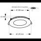 LED PANEL U/Z KNC1-12W 3000/4000/6000K