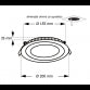 LED PANEL U/Z KNC2-18W 4000K