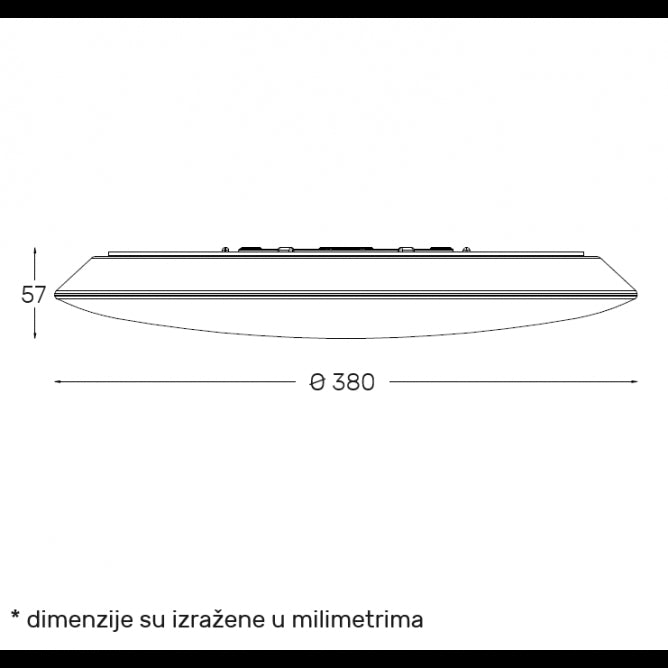 LED PLAFONJERA DCL1213 36W 3000/4000/6500K IP54