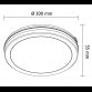 LED PLAFONJERA X09-200-15W 3000/4000/6500K IP65 BELA
