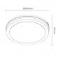 LED PLAFONJERA X09-300-24W 3000/4000/6500K IP65 DRVO