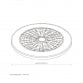 LED PLAFONJERA YL-FAN-G010 48W 3000K/4000K/6500K CRNA  DIMABILNA