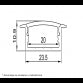 LED PROFIL LL-ALP013-R KOMPLET SIVI