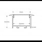 LED PROFIL LL-ALP017-R KOMPLET CRNI