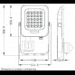 LED REFLEKTOR IK03 20 W 6500K SENZOR