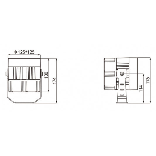 LED REFLEKTOR JM-4707 32W 4000K SIVI IP66