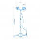 LED REFLEKTOR PRENOSNI STALAK PLR-W3/2X50W