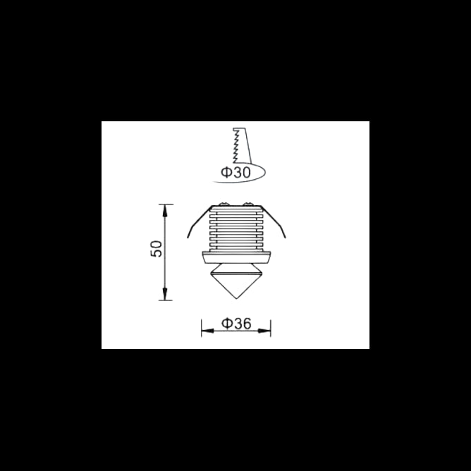 LED ROZETNA L0835-4 2W 6500K
