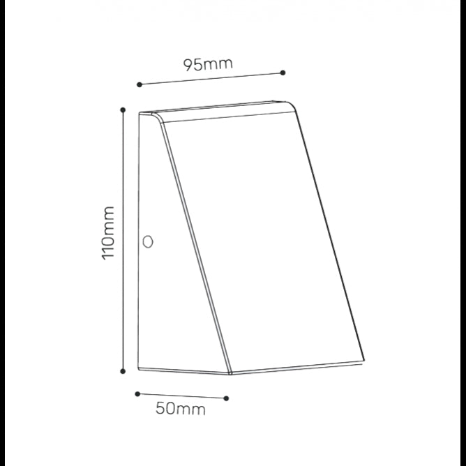 LED SVETILJKA 2212 ZIDNA 3W 4000K IP54 SIVA