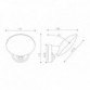LED SVETILJKA BL7 ZIDNA SENZOR 12W 4000K IP54 CRNA