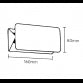 LED SVETILJKA JM-021 ZIDNA 5W 4000K IP54 SIVA ANTRACIT