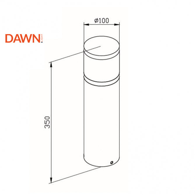 LED SVETILJKA JM-4604 STUBNA 12W 3000K IP65 CRNA