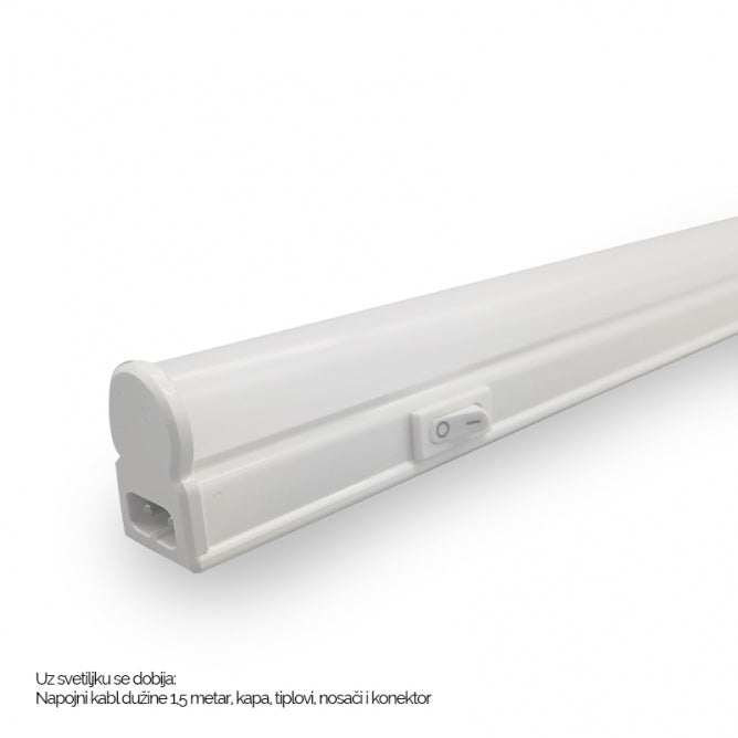 LED SVETILJKA KL T5 0,3m 4W 6500K PREKIDAC BELA